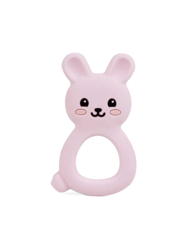 Bunny Textured Teething Toy Pink.