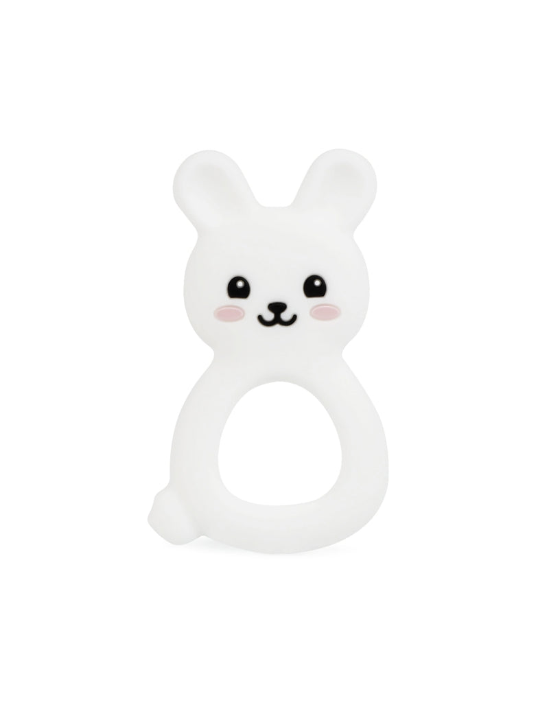 Bunny Textured Teething Toy White.